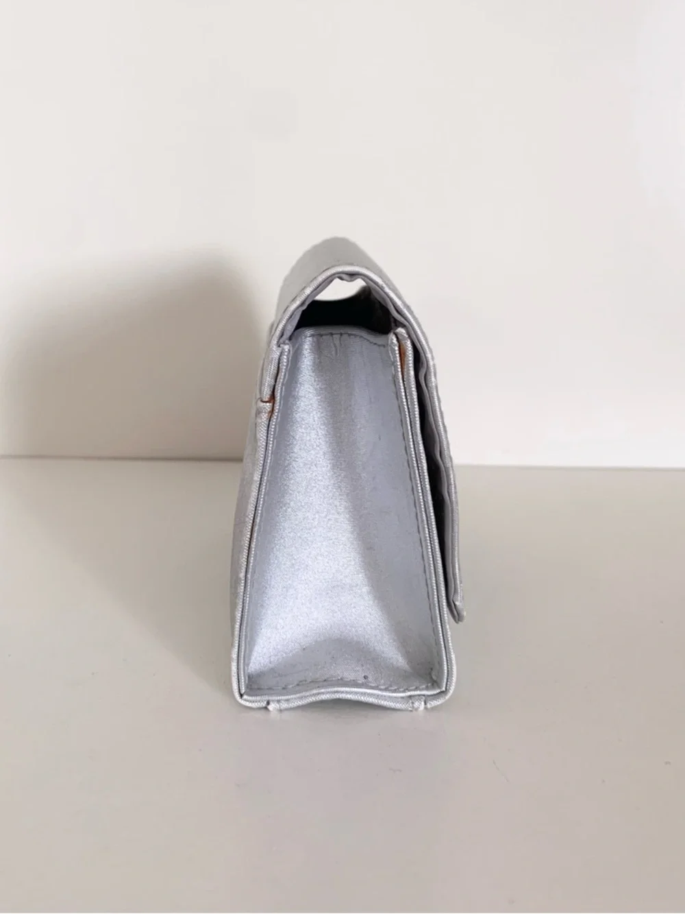 Y2k Shiseido Metallic Silver Travel Cosmetic Case